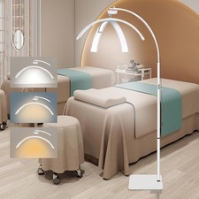 Dimmable LED Lash Light with Phone Holder - Adjustable Half Moon Design (Gold) picture