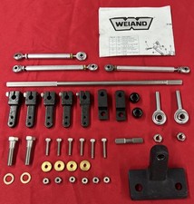 Weiand 4021WND 2x4 Carburetor Linkage Kit For Small Block Chevy V8 picture