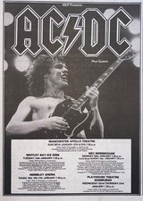 AC/DC - GIG ADVERT - HAMMERSMITH ODEON - 13 to 16/10/1982 - Y & T picture