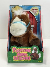 Tyco 1995 Plush Horse Playtime Farm Friends Movement & Sound Toy New in Box picture
