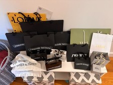 Lot of 14 Designer Shopping Gift Bags Chrome Heart, DIOR, Loewe, + more picture
