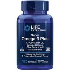 NEW！Life Extension Super Omega-3 Plus EPA/DHAF ishOil+ Astaxanthin,120 Softgels picture