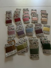 BUCILLA 100% PURE SILK RIBBON 3 YDS 4 MM LOT OF 50, 26 COLORS picture