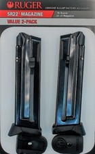 Ruger SR22 22LR 10 Round Magazine 90647 SR-22 .22 10rd Mag Value 2 Pack OEM NEW picture