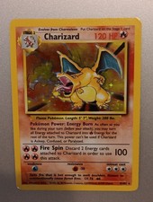 Charizard 4/102 Base Set Holo Rare Vintage Wizards Of The Coast Pokemom TCG picture