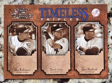 Jeter, Rodriguez, Sheffield Timeless Triples /500 ⚾ 2004 Donruss Classics #TT-6 picture