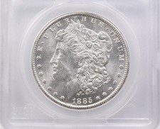 1885-CC Morgan Silver Dollar VAM 2 Dash/2nd 8 1st C/CC Recut *8603 picture