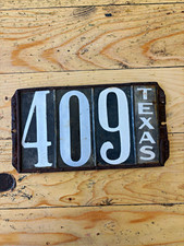 Porcelain Texas License Plate Pre-State 3 digit Super rare picture