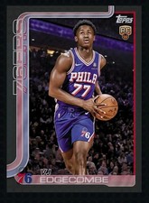 2025-26 Topps Flagship #203 VJ EDGECOMBE RC Black Base /10cc-NBA Collect Digital picture