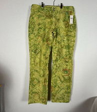 Pilcro Women's The Wanderer Floral Mid Rise Straight Casual Pants 30 New $140 picture