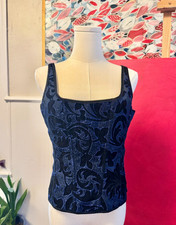 VTG Frederick's of Hollywood Royal Heartbreaker Bustier Corset Lace-up Top Y2K picture