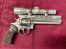 Leupold M8-2X Silver Pistol Scope with Ruger GP100 Mount & Rings picture