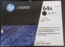 Genuine HP 64A CC364A Black LaserJet Toner Cartridge OEM New Sealed Damaged Box picture