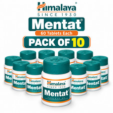 Himalaya Mentat 60 Tabs x10 | Herbal Cognitive Support | Exp 09/2028 | Natural picture