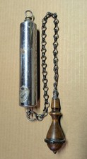 Rare Antique Deodorizer with Toilet Cistern Oak Pull and Chain Bathroom Hardware picture