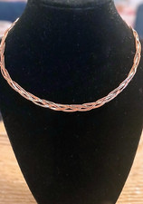 Handmade Pure Copper Braided Collar Necklace  picture