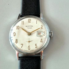 Vintage Vostok Wostok 2605 USSR 17J Date Cyclops Small Seconds Mechanical Watch picture