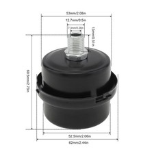 Filter Metal Air Compressor Intake Filter Noise Muffler Silencer 1/2 1/4 3/8 Inc picture