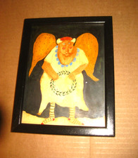 Paige Koosed Handpainted Watercolor Folk Art Angel [cin1145b] picture