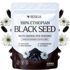 Resilia Ethiopian Black Seed Softgels 1000mg Per Serving Nigella Sativa Seed Oil picture