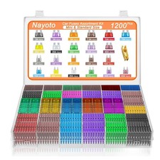 Nayoto 1200pcs Car Fuses Assortment Kit, 520PCS Standard Fuse Kit & 680PCS...  picture