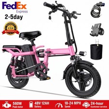 Folding Electric Bike for Adults and Teens,560W Motor,18–24MPH Top Speed picture