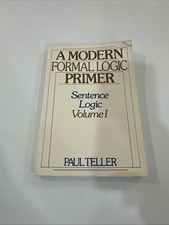 A Modern Formal Logic Primer: Sentence Logic, Volume I - paperback Teller, P... picture