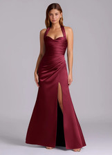 Azazie Destiny - Mermaid Sweetheart Neckline Stretch Satin Dress picture