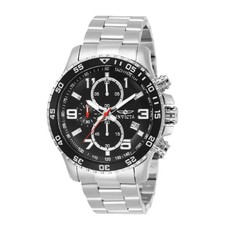 Invicta Men's 69804 Specialty Mach Gala 48mm Chronograph SS Black Dial Watch New picture