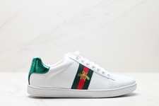 Gucci Ace Sneaker White Bee Trendy Comfortable Shoes picture