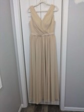 AW Bridal NWT Women's Size 8 Beige Formal Gown Dress picture