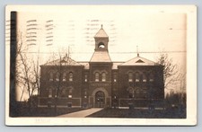 c1910 RPPC High School Building WAKEFIELD Nebraska Nice Message ANTIQUE Postcard picture