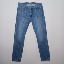 Mango MNG Man Bob Slim Straight Jeans 34X32 Medium Blue Wash Denim picture