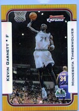 2003-04 Bowman Chrome Kevin Garnett Gold Refractor #60  #39 /50 picture