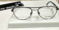 Steve Madden TRICKSSTER Gunmetal 48-16-130 Metal Full Rim Eyeglasses Frame F03G picture