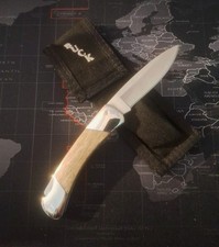 VINTAGE PRE DATE CODE BUCK SCRIPT 500 DUKE KNIFE UNUSED MINT COND W/ CAMO POUCH picture