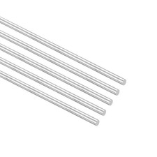 5 Pack 304 Stainless Steel Round Rods 5mm x 450mm Solid Shaft Rods picture