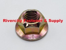 M12-1.75 All Metal Flange Top Lock Nuts 12mm x 1.75 DIN 6927 M12x1.75 Stover Nut picture