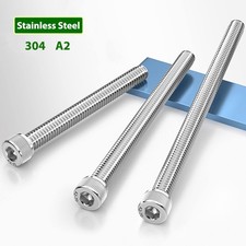 Allen Bolt Socket Cap Screws Hex Head A2 Stainless Steel M2 M3 M4 M5 M6 M8 - M24 picture
