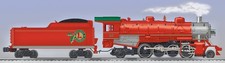 Lionel 6-28699 O Gauge Holiday Red 2-8-2 Steam Locomotive & Tender #25 NIB picture