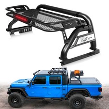 Adjustable Sport Roll Bar Cargo Basket For 2020-2026 Jeep Gladiator JT Paintable picture