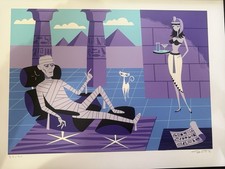 SHAG Josh Agle The Mummy Signed Variant Serigraph Print 23/50 Universal Monsters picture