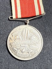 Rare Antique 1924 2nd World Scout Jamboree Medal – Solid .830 Silver – Denmark picture