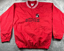 Vtg Glasgow Scotties Pullover Windbreaker Jacket Red USA Made Augusta M picture