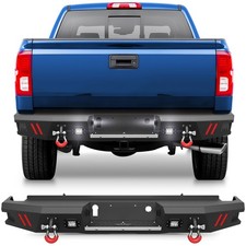 Heavy Duty Steel Front /Rear Bumper w/LED Light For 2016-18 Chevy Silverado 1500 picture
