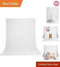 White Photography Backdrop - 5 X 7 FT White Backdrops for Photoshoot Background picture