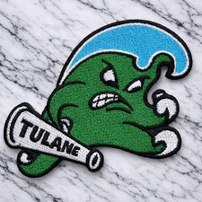 TULANE UNIVERSITY GREEN WAVES NCAA EMBROIDERED IRON ON PATCH 3