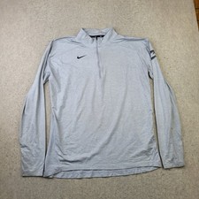 Cleveland Cavaliers Nike Dri Fit 1/4 Zip Pullover Mens L Gray NBA Performance picture