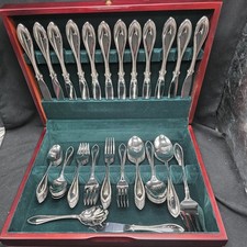 Oneida American Harmony Arbor 65pc Stainless Flatware Set Service for 12 w/Chest picture
