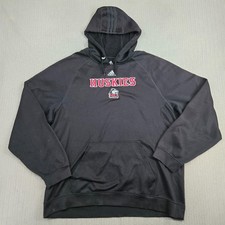 Adidas Northern Illinois University Huskies Hoodie Sweatshirt Mens 2XL Black NIU picture